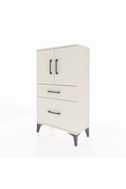 Arges Komodin 2 Raflı 2 Çekmeceli 2 Kapaklı 60x30x106 Aytaşı-Aytaşı