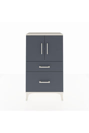 Arges Komodin 2 Raflı 2 Çekmeceli 2 Kapaklı 60x30x106 Aytaşı-Antrasit