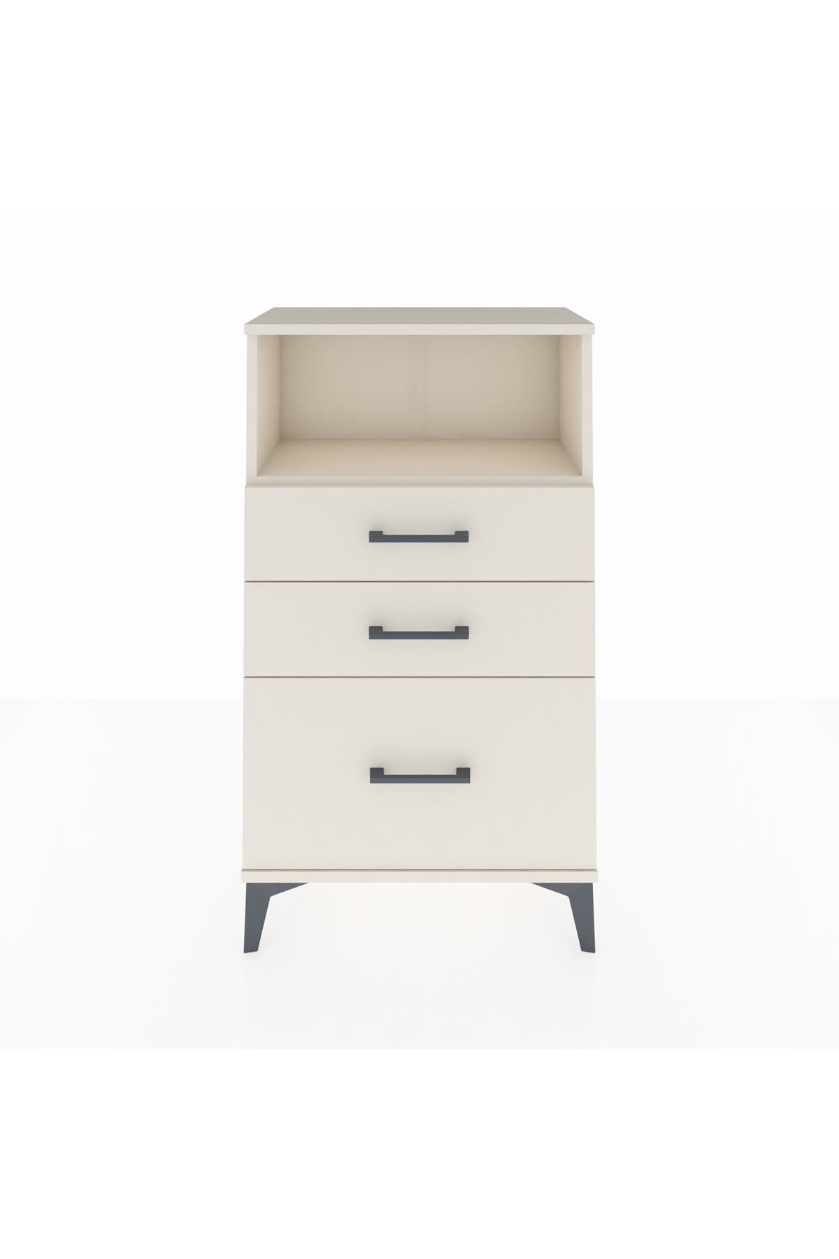Arges Komodin Tek Raflı 3 Çekmeceli 60x30x106 Aytaşı-Aytaşı