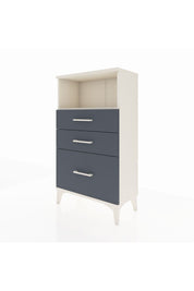 Arges Komodin Tek Raflı 3 Çekmeceli 60x30x106 Aytaşı-Antrasit