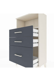 Arges Komodin Tek Raflı 3 Çekmeceli 60x30x106 Aytaşı-Antrasit