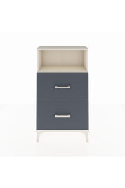 Arges Komodin Tek Raflı 2 Çekmeceli 60x30x106 Aytaşı-Antrasit