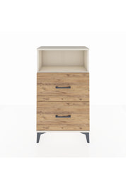 Arges Komodin Tek Raflı 2 Çekmeceli 60x30x106 Aytaşı-Çam