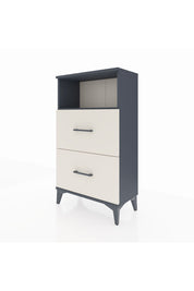 Arges Komodin Tek Raflı 2 Çekmeceli 60x30x106 Antrasit-Aytaşı