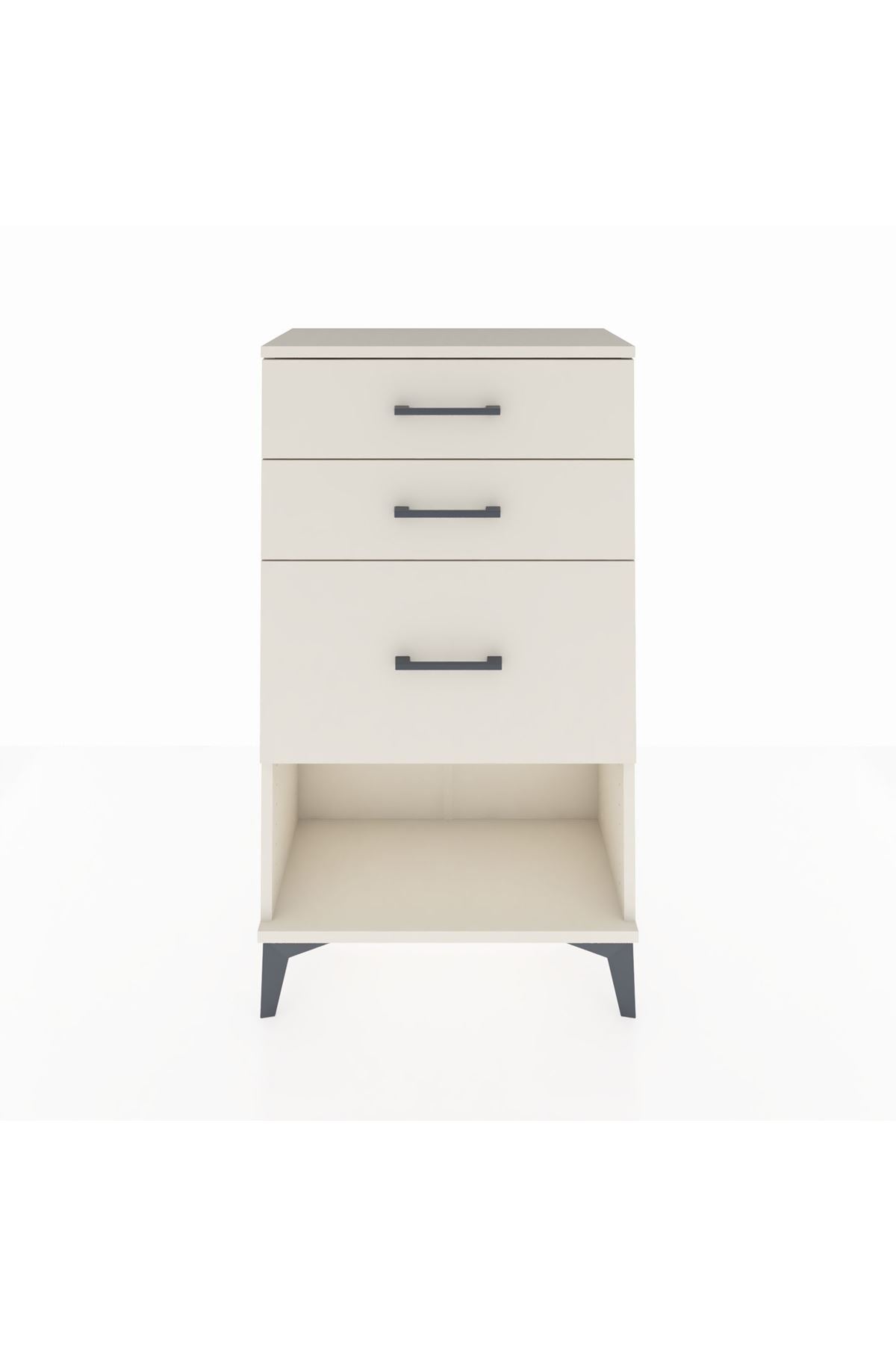 Arges Komodin 3 Çekmeceli 60x30x106 Aytaşı-Aytaşı