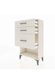 Arges Komodin 3 Çekmeceli 60x30x106 Aytaşı-Aytaşı