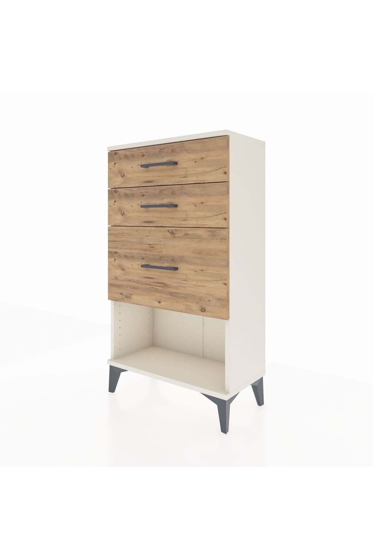 Arges Komodin 3 Çekmeceli 60x30x106 Aytaşı-Çam