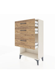 Arges Komodin 3 Çekmeceli 60x30x106 Aytaşı-Çam