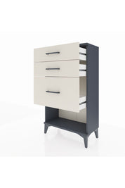 Arges Komodin 3 Çekmeceli 60x30x106 Antrasit-Aytaşı