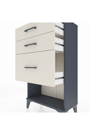 Arges Komodin 3 Çekmeceli 60x30x106 Antrasit-Aytaşı