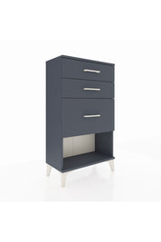 Arges Komodin 3 Çekmeceli 60x30x106 Antrasit-Antrasit