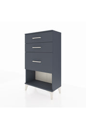 Arges Komodin 3 Çekmeceli 60x30x106 Antrasit-Antrasit