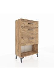 Arges Komodin 3 Çekmeceli 60x30x106 Çam-Çam