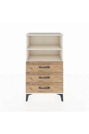 Arges Komodin 2 Raflı 3 Çekmeceli 60x30x106 Aytaşı-Çam