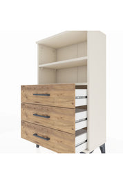 Arges Komodin 2 Raflı 3 Çekmeceli 60x30x106 Aytaşı-Çam