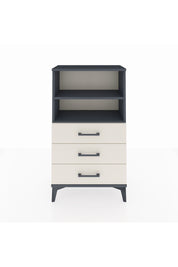 Arges Komodin 2 Raflı 3 Çekmeceli 60x30x106 Antrasit-Aytaşı