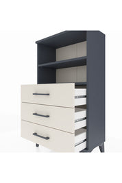 Arges Komodin 2 Raflı 3 Çekmeceli 60x30x106 Antrasit-Aytaşı