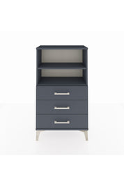 Arges Komodin 2 Raflı 3 Çekmeceli 60x30x106 Antrasit-Antrasit