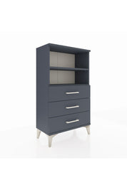 Arges Komodin 2 Raflı 3 Çekmeceli 60x30x106 Antrasit-Antrasit