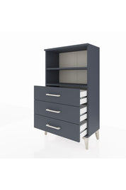 Arges Komodin 2 Raflı 3 Çekmeceli 60x30x106 Antrasit-Antrasit