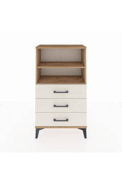 Arges Komodin 2 Raflı 3 Çekmeceli 60x30x106 Çam-Aytaşı