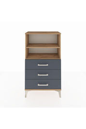 Arges Komodin 2 Raflı 3 Çekmeceli 60x30x106 Çam-Antrasit