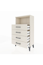 Arges Komodin Tek Raflı 4 Çekmeceli 60x30x106 Aytaşı-Aytaşı