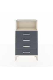 Arges Komodin Tek Raflı 4 Çekmeceli 60x30x106 Aytaşı-Antrasit