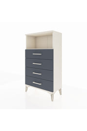 Arges Komodin Tek Raflı 4 Çekmeceli 60x30x106 Aytaşı-Antrasit