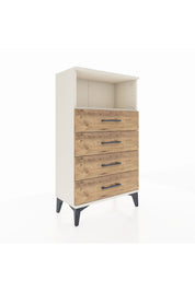 Arges Komodin Tek Raflı 4 Çekmeceli 60x30x106 Aytaşı-Çam