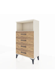 Arges Komodin Tek Raflı 4 Çekmeceli 60x30x106 Aytaşı-Çam