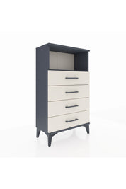 Arges Komodin Tek Raflı 4 Çekmeceli 60x30x106 Antrasit-Aytaşı