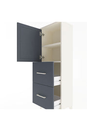 Arges Dolap 2 Raflı 2 Çekmeceli Tek Kapaklı 44x30x134 Aytaşı-Antrasit