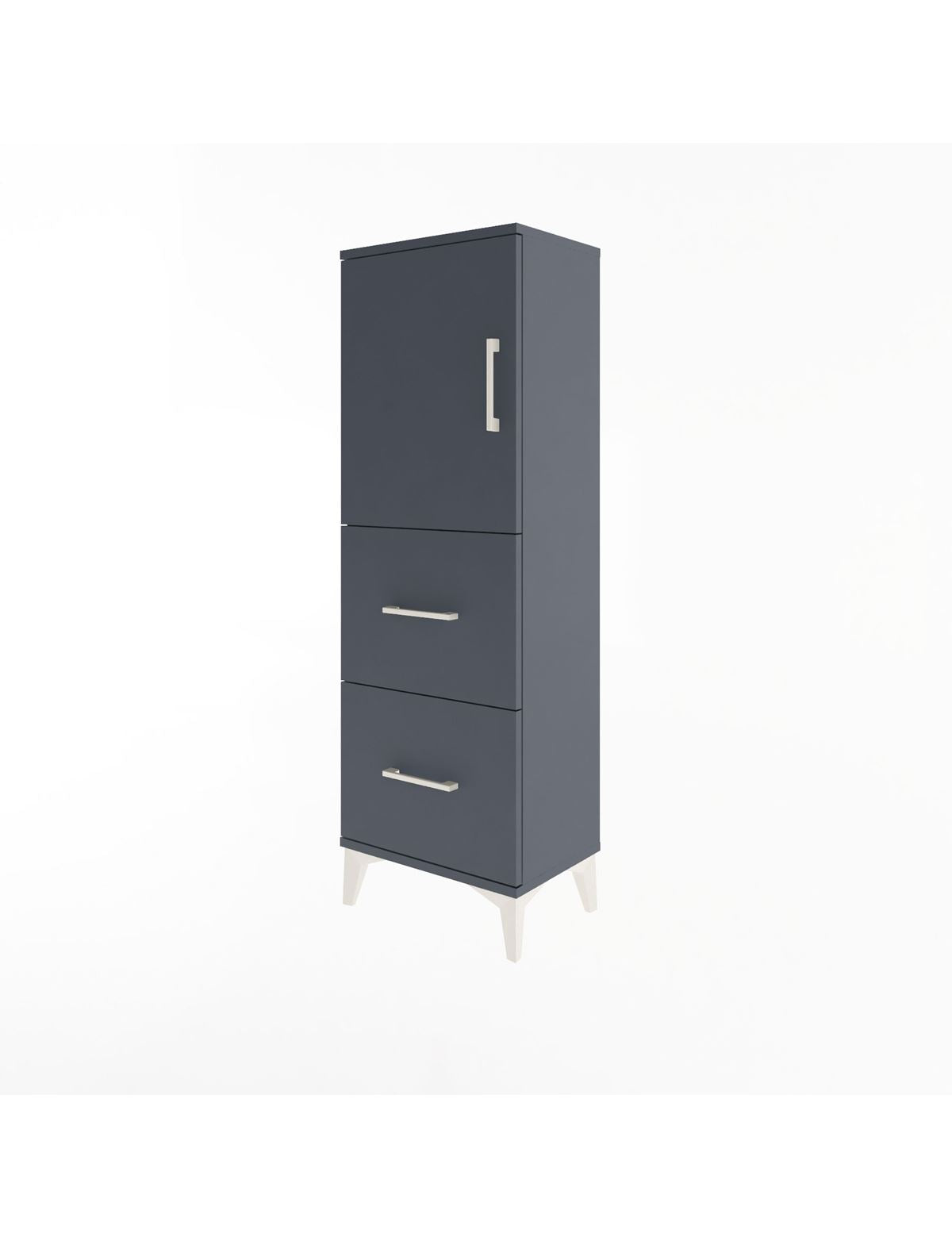 Arges Dolap 2 Raflı 2 Çekmeceli Tek Kapaklı 44x30x134 - S16M001V5A