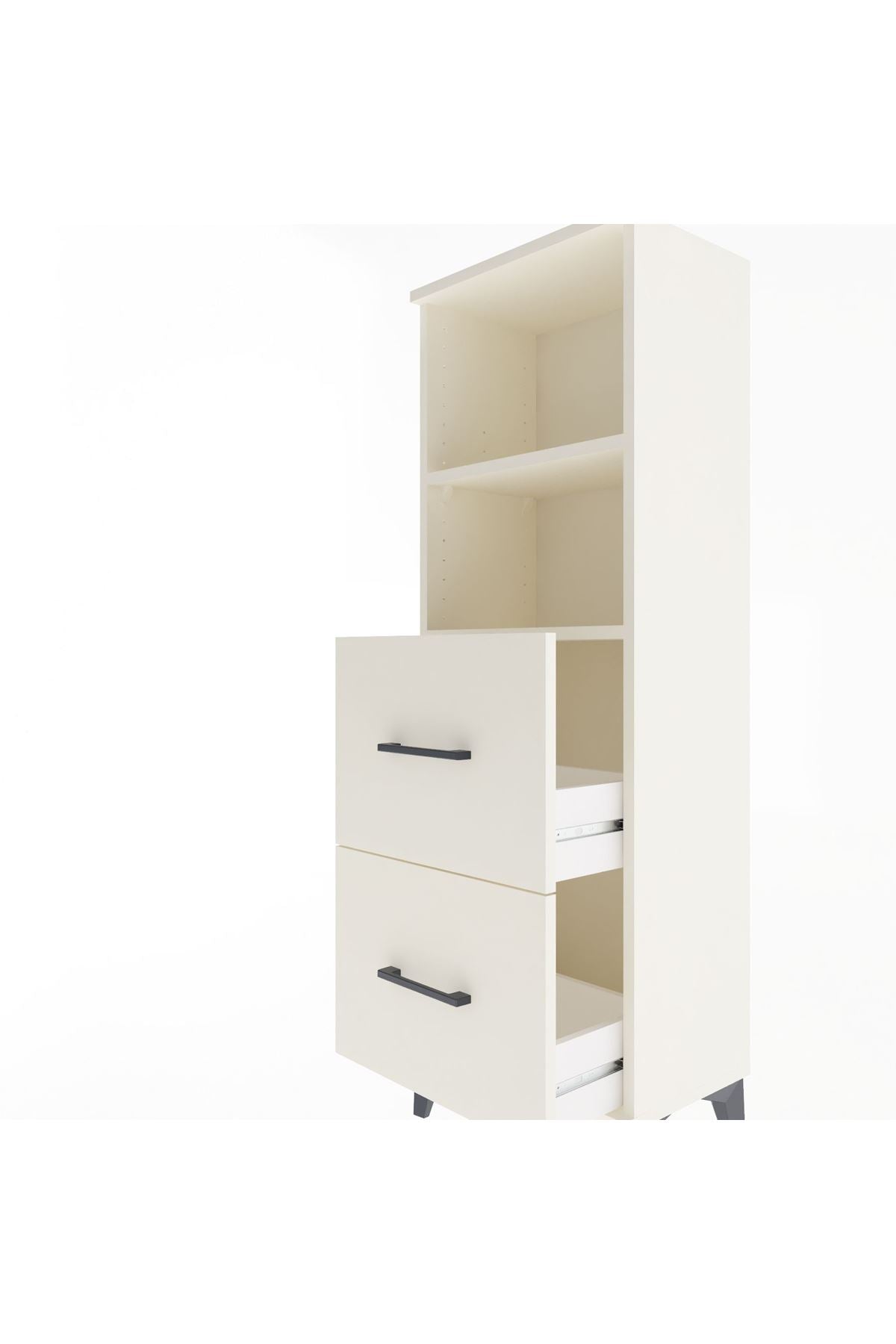 Arges Dolap 2 Raflı 2 Çekmeceli 44x30x134 Aytaşı-Aytaşı