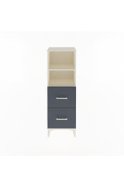 Arges Dolap 2 Raflı 2 Çekmeceli 44x30x134 Aytaşı-Antrasit