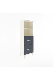 Arges Dolap 2 Raflı 2 Çekmeceli 44x30x134 Aytaşı-Antrasit