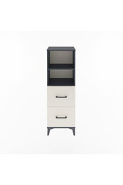 Arges Dolap 2 Raflı 2 Çekmeceli 44x30x134 Antrasit-Aytaşı