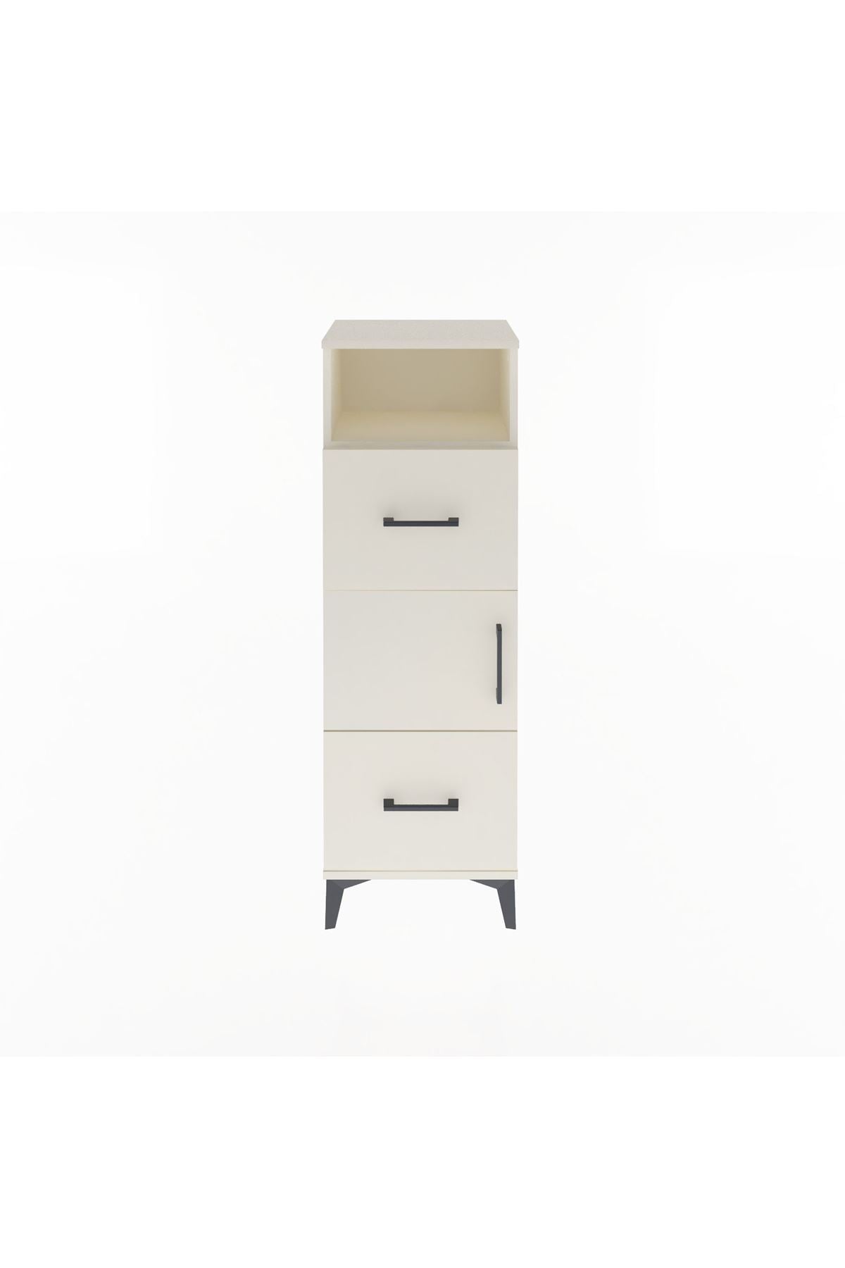 Arges Dolap 2 Raflı 2 Çekmeceli Tek Kapaklı 44x30x134 Aytaşı-Aytaşı