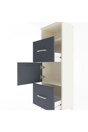 Arges Dolap 2 Raflı 2 Çekmeceli Tek Kapaklı 44x30x134 Aytaşı-Antrasit