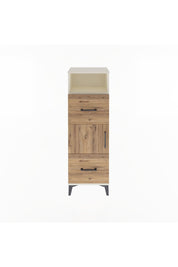 Arges Dolap 2 Raflı 2 Çekmeceli Tek Kapaklı 44x30x134 Aytaşı-Çam