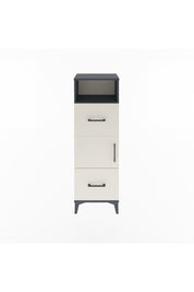 Arges Dolap 2 Raflı 2 Çekmeceli Tek Kapaklı 44x30x134 Antrasit-Aytaşı