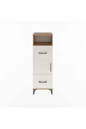 Arges Dolap 2 Raflı 2 Çekmeceli Tek Kapaklı 44x30x134 Çam-Aytaşı