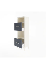 Arges Dolap 2 Raflı 2 Çekmeceli 44x30x134 Aytaşı-Antrasit