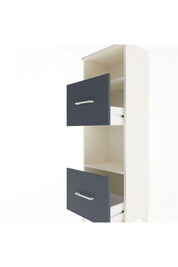 Arges Dolap 2 Raflı 2 Çekmeceli 44x30x134 Aytaşı-Antrasit