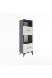 Arges Dolap 2 Raflı 2 Çekmeceli 44x30x134 Antrasit-Aytaşı