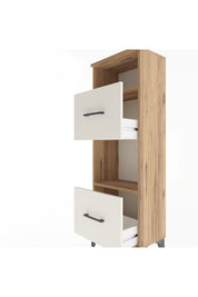 Arges Dolap 2 Raflı 2 Çekmeceli 44x30x134 Çam-Aytaşı