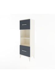 Arges Dolap 2 Raflı 2 Çekmeceli 44x30x134 Aytaşı-Antrasit