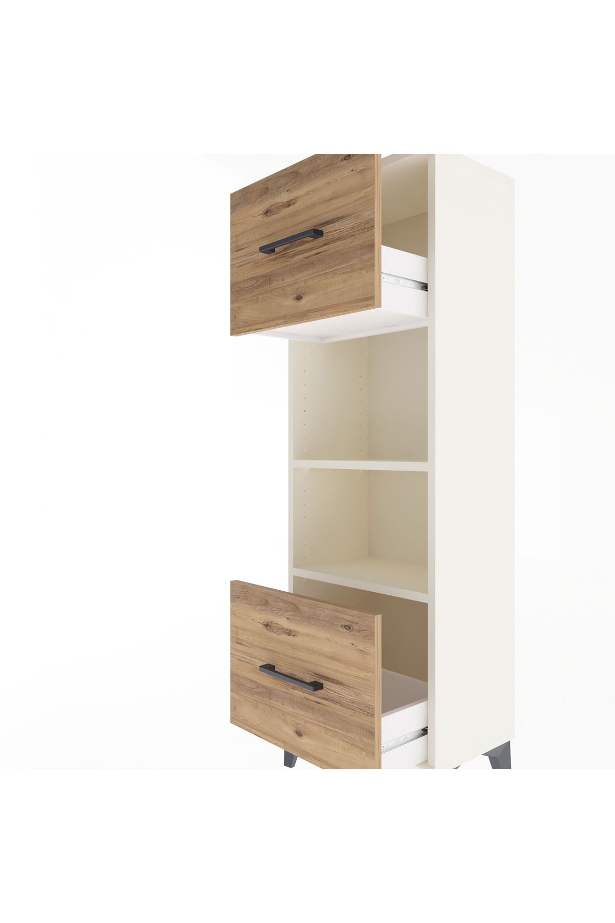 Arges Dolap 2 Raflı 2 Çekmeceli 44x30x134 Aytaşı-Çam