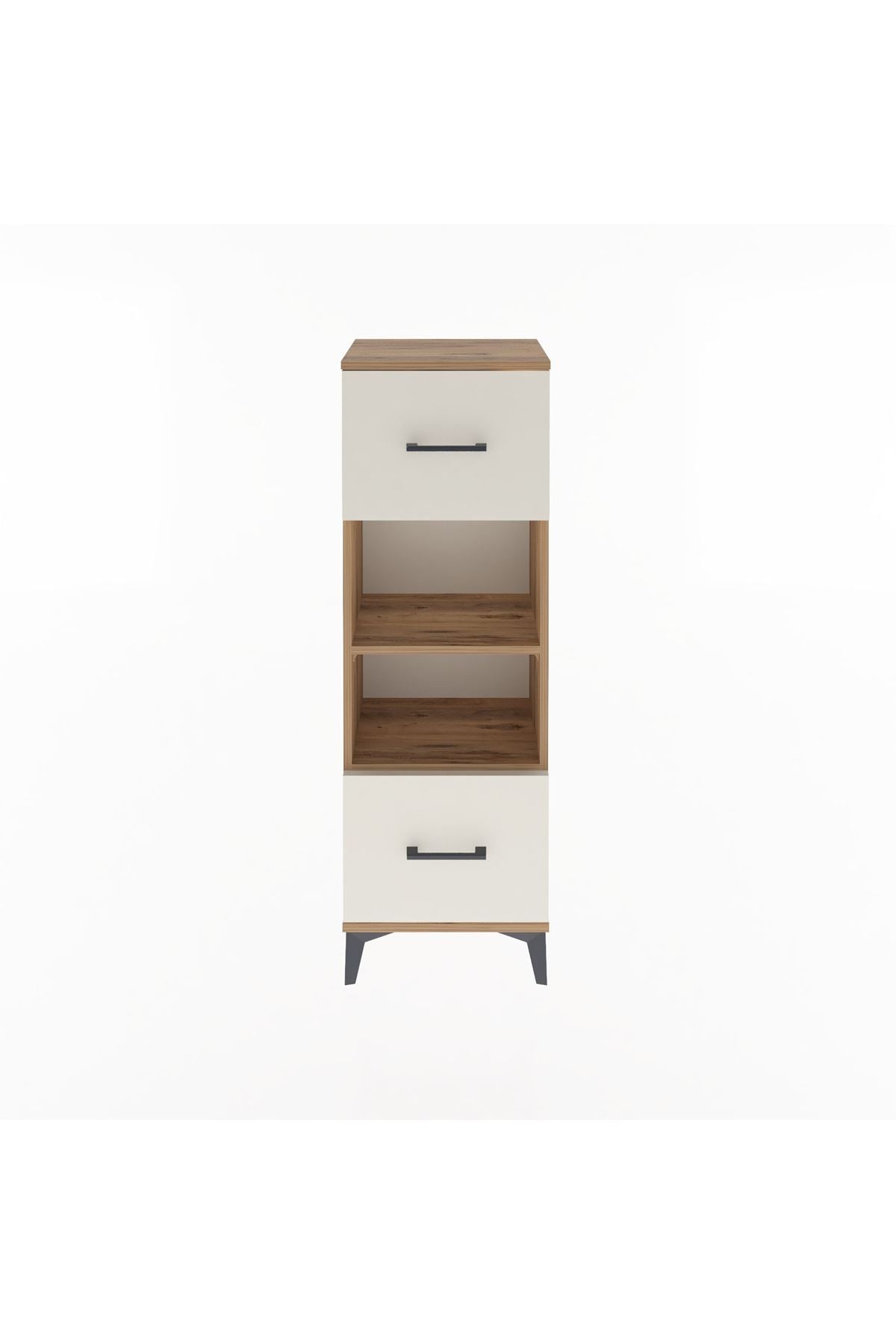 Arges Dolap 2 Raflı 2 Çekmeceli 44x30x134 Çam-Aytaşı